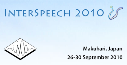 InterSpech 2010 - Spoken Language Processing for All